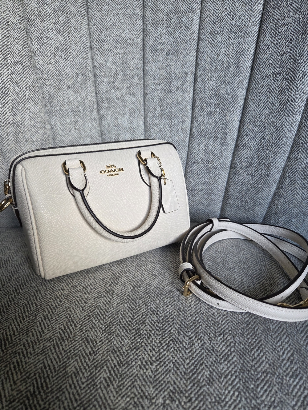 Coach Mini Rowan Crossbody Bag White CV404